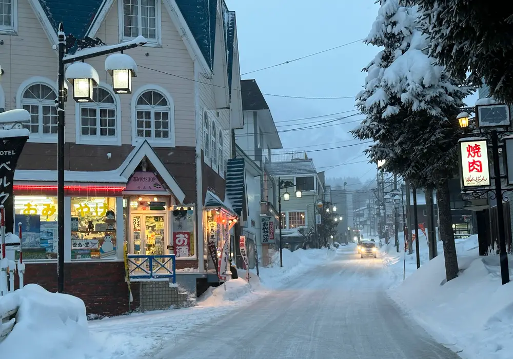 Main street of Tsugaike