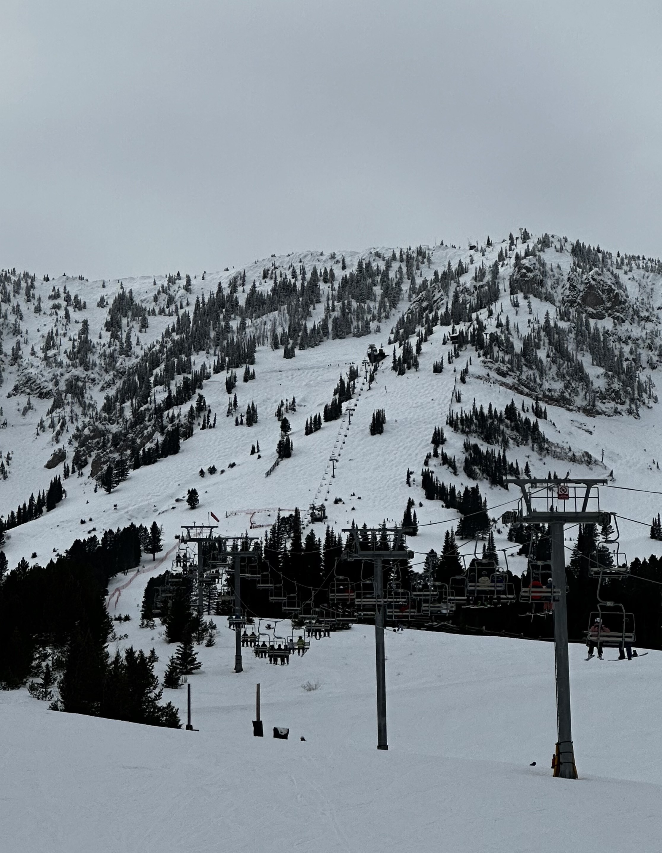 Looking at Bridger Chair and the Ridge Above It