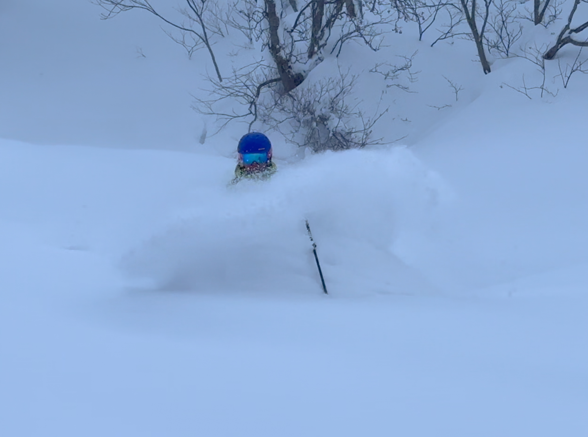 Great storm skiing