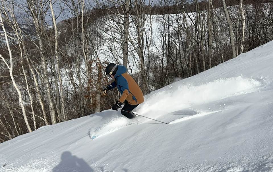 Easy powder on piste