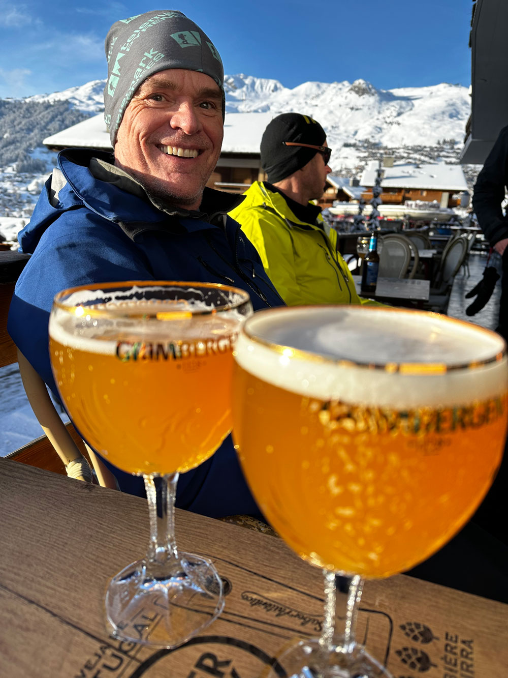 Nice apres ski views from the deck of Lumi