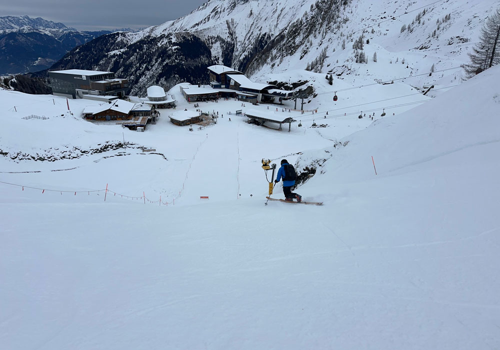 There's a groomer that dropped fall-line