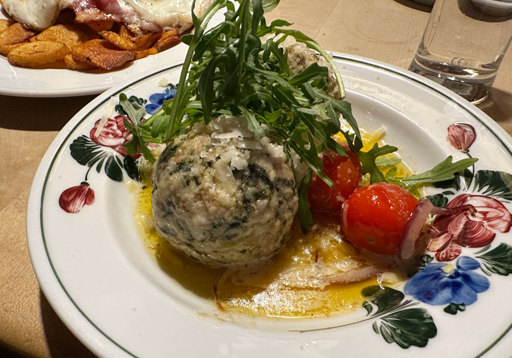 Spinatknödel at Glocknerblick - yum!