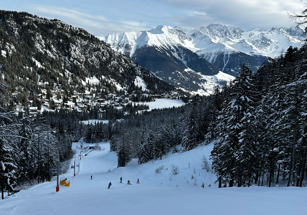 Lower part of the ski area