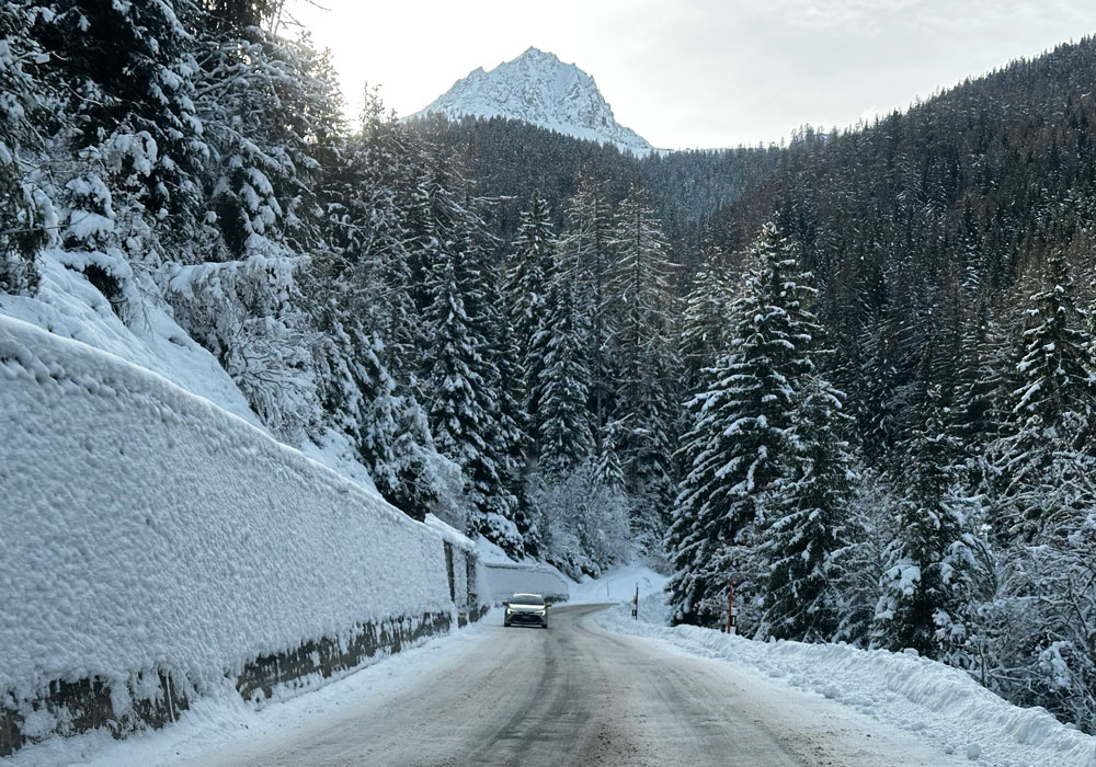 Lovely drive to Vichères-Liddes