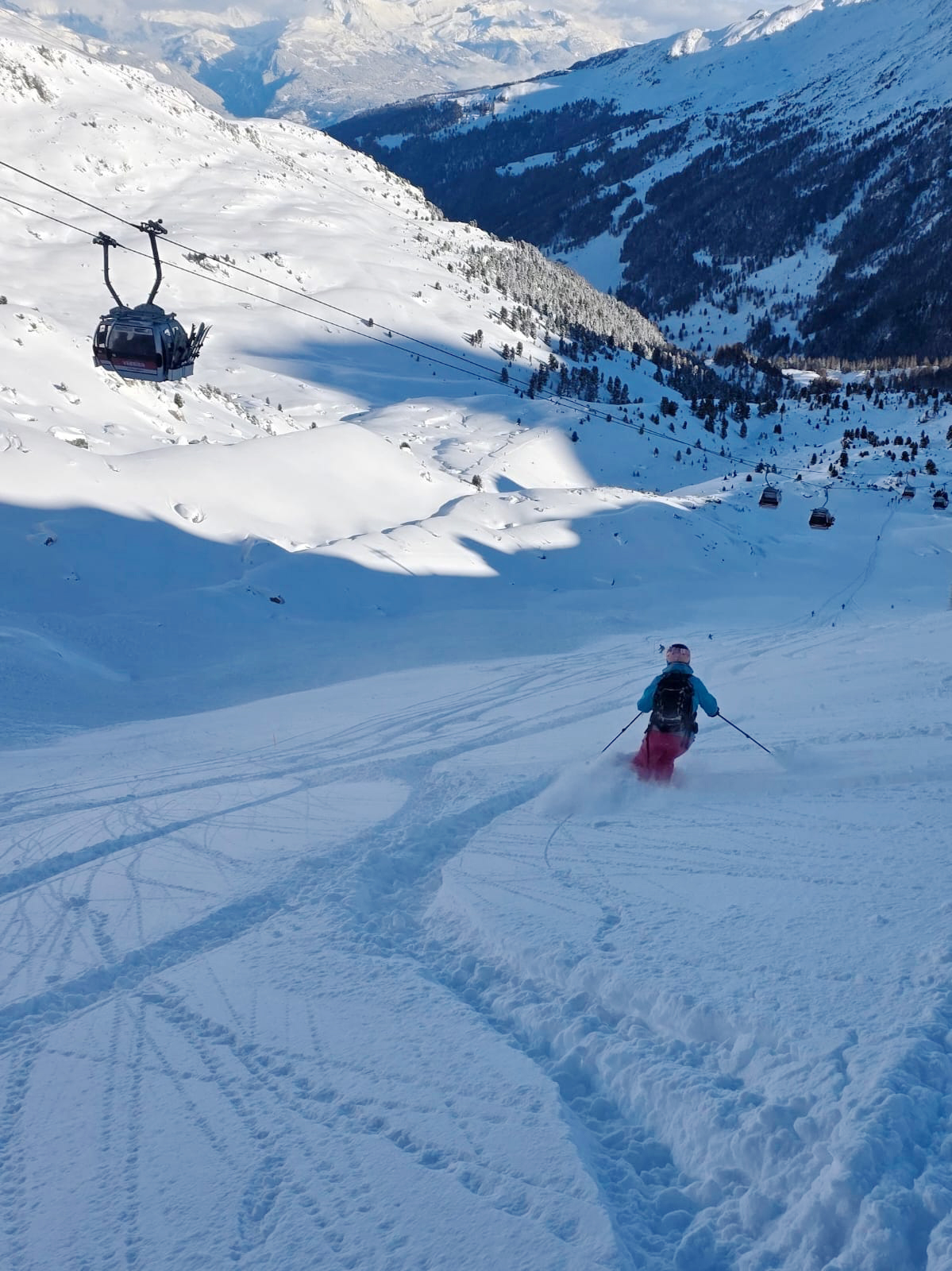 Straight off the lift at Verbier