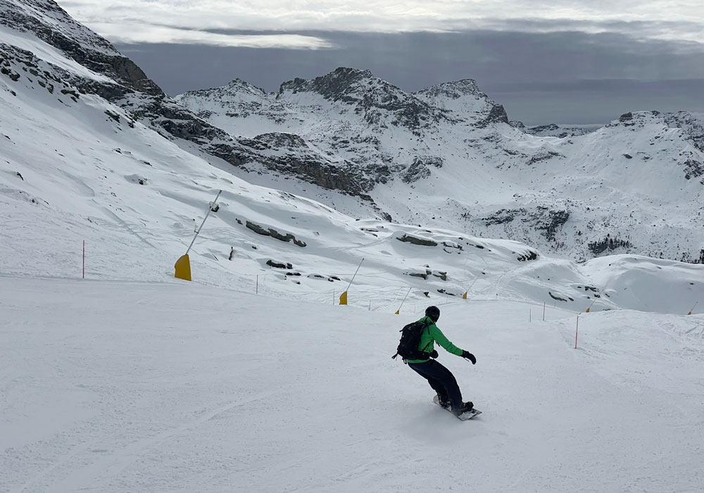 One of many groomed runs