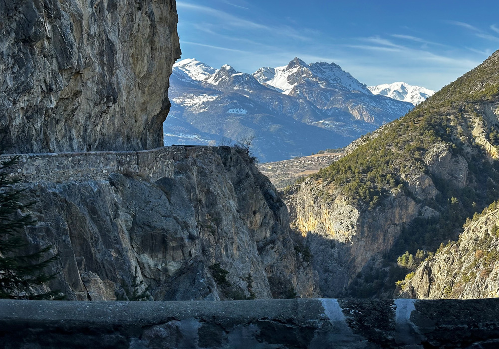 Narrow winding road to get there & back to reality
