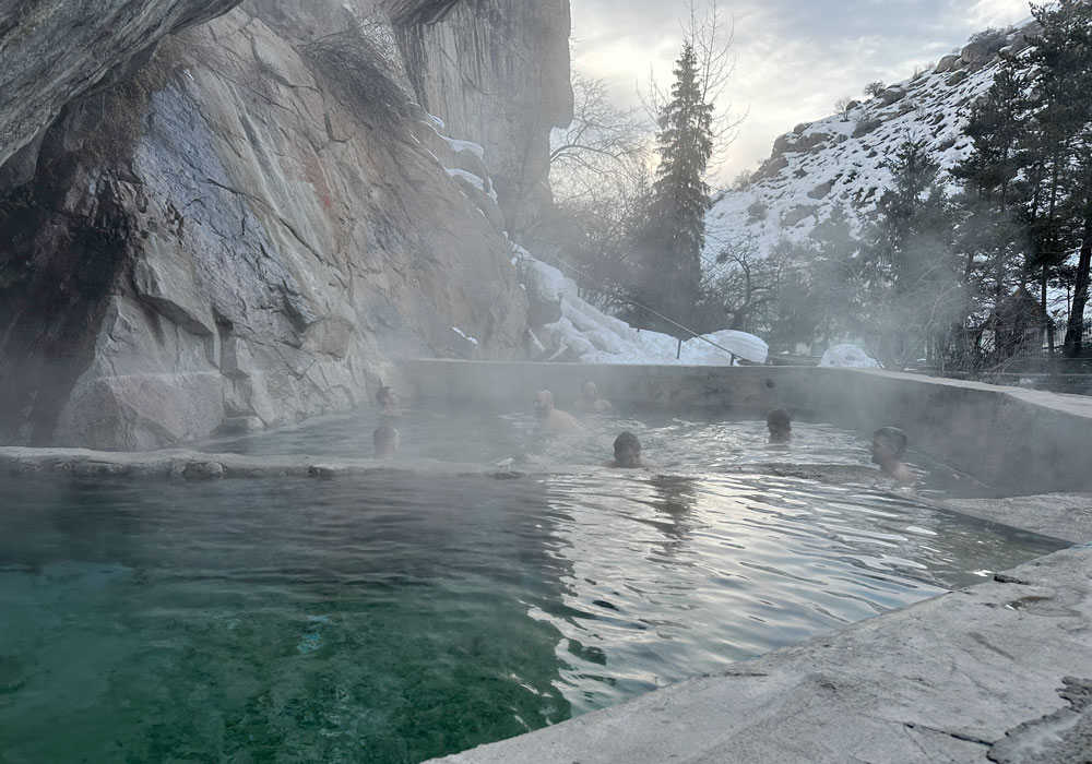 Hot springs near Karakol