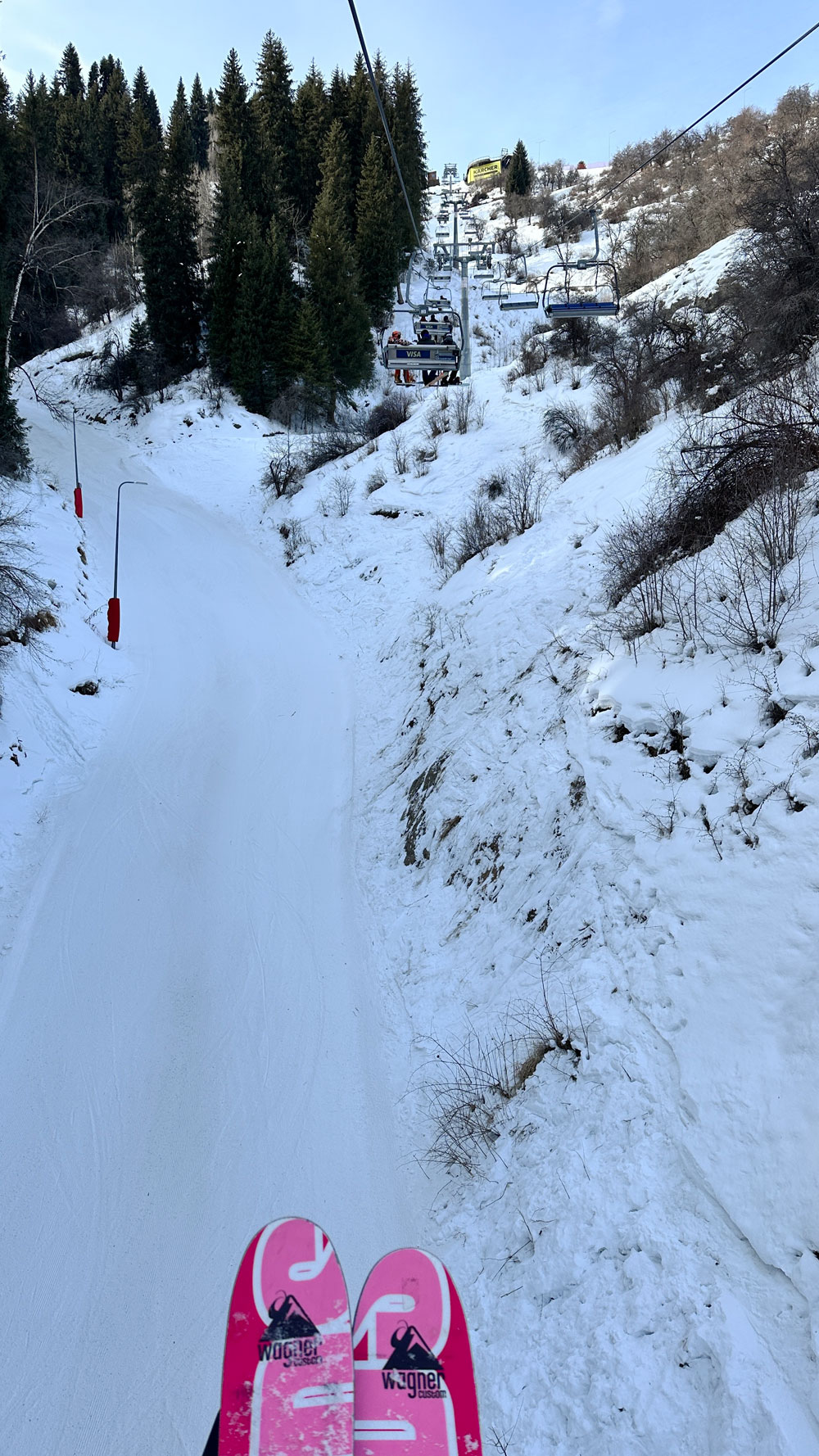 Low snow base for late January