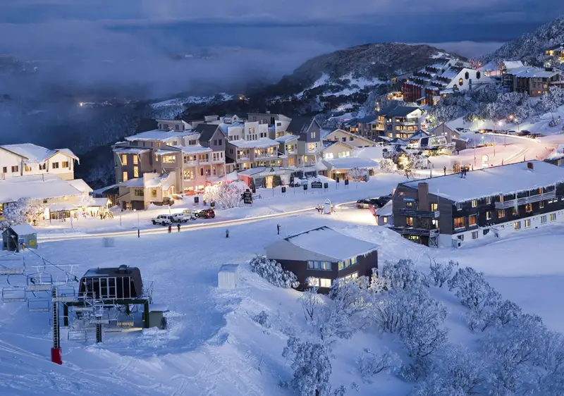 Hotham: award for best overall ski resort in Australia due to terrain & snow