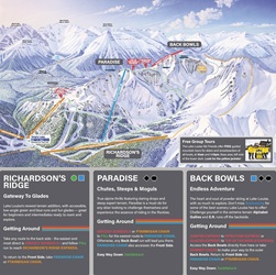 Lake Louise Backside Ski Trail Map