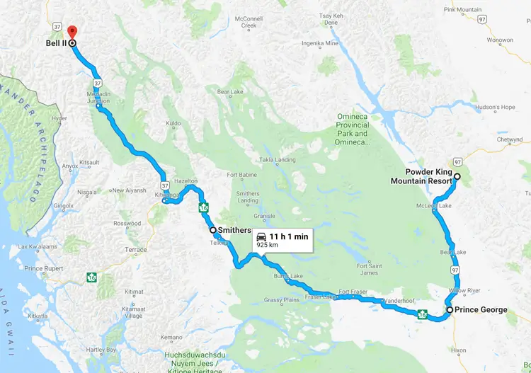 Northern BC Skiing Northern Powder Highway