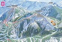 Red Mountain (Granite Mountain Northside) Ski Trail Map