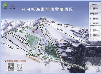 Koktokay Ski Trail Map