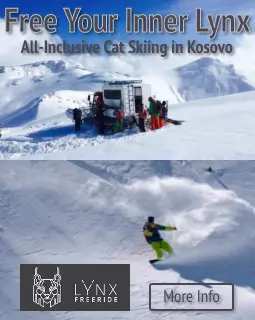 Lynx Freeride Kosovo Cat Skiing Europe Balkans