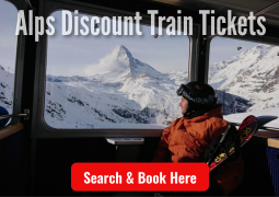 Discount train tickets Alps Europe