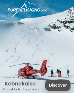 Pure Heliskiing Kenekaise Sweden Arctic Banner Ad