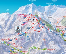 Auffach Sector Ski Trail Map