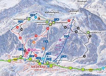 Niederau Sector Ski Trail Map