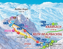 Reith im Alpbachtal Sector Ski Trail Map