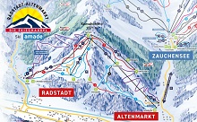  Radstadt Altenmarkt Ski Trail Map