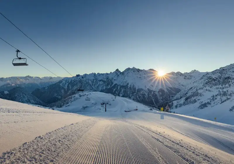 Brandnertal ski resort is near the city of Bludenz in Vorarlberg Austria