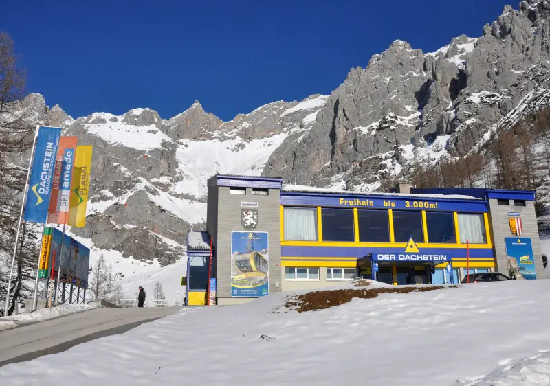 Dachstein Glacier ski area cable car base