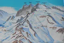 Dachstein Glacier Ski Trail Map