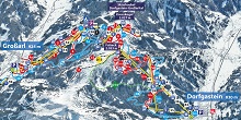  Dorfgastein - Grossarl Ski Trail Map