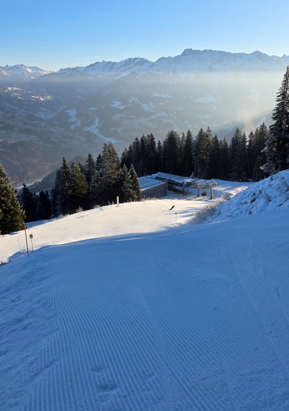 Golm piste skiing
