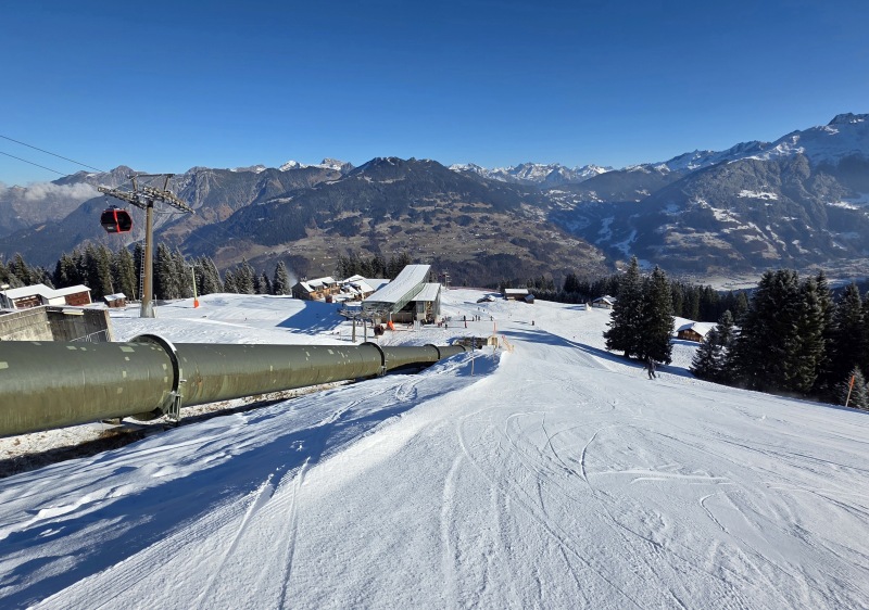 You wont miss the pipe at Golm ski resort!