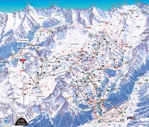 Ischgl Samnaun ski trail map