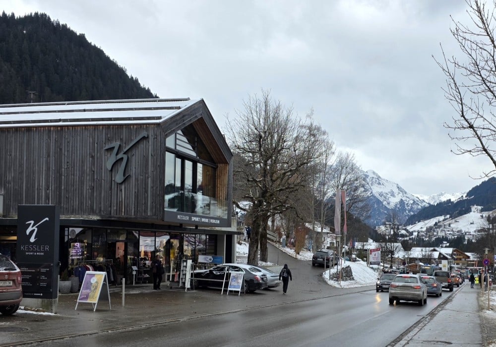 Ski rental partner at Riezlern just near the Kanzelwand gondola base