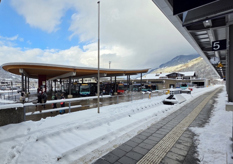 Oberstdorf train & bus station provide stellar access to Kleinwalsertal
