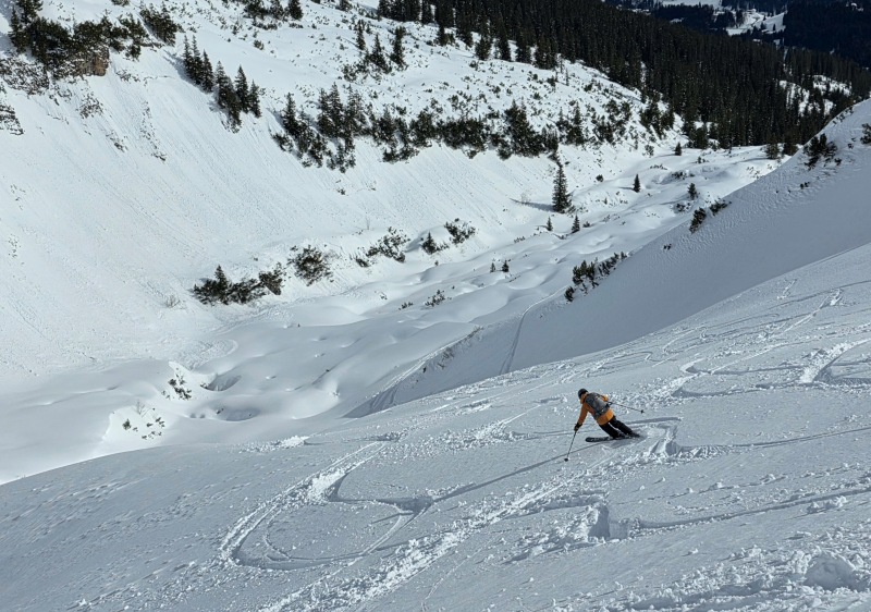 Ifen freeride powder skiing
