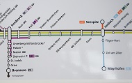 Innsbruck to Jenbach Rail Map