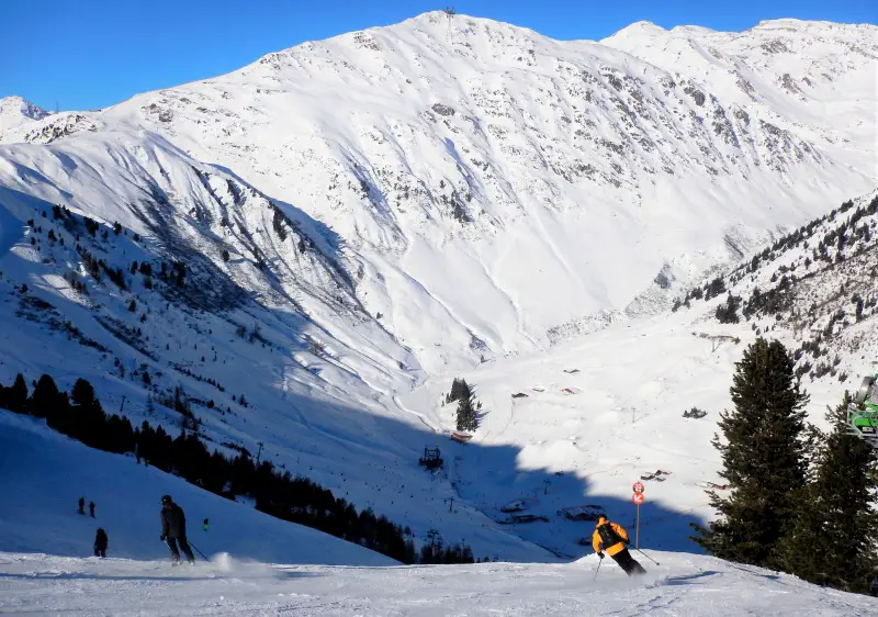 Wonderful early morning run down the backside of Penken at Mayrhofen.