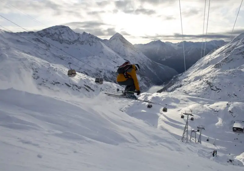 Moelltal Glacier ski resort Austria.