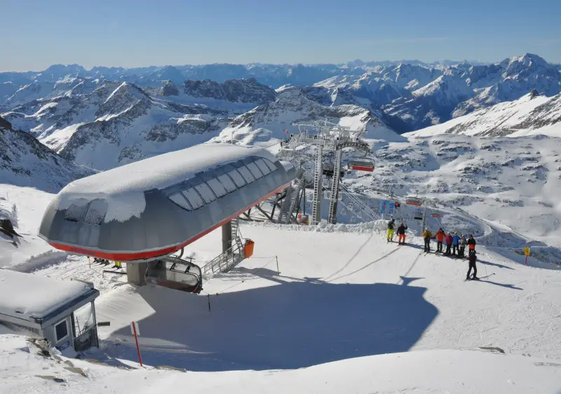 Moelltal Glacier ski resort Austria.