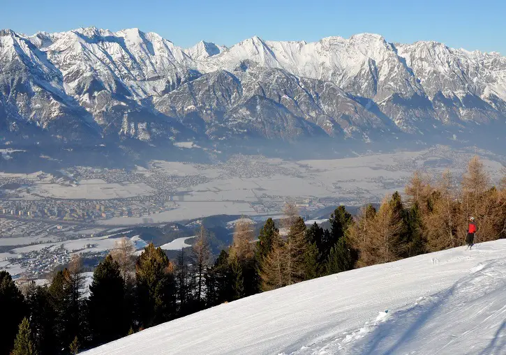 Patscherkofel ski resort (f.k.a. Igls) is high above Innsbruck.