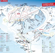 Pitztal Glacier & Rifflsee Ski Resort Map