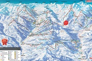 Skicircus Saalbach Hinterglemm Leogang, Fieberbrunn ski trail map