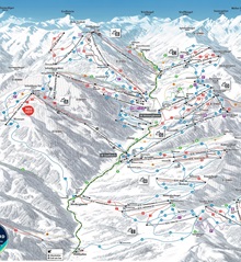 Saalbach Hinterglemm Ski Trail Map 