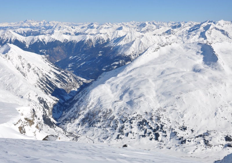 Sportgastein ski area is at the top of the Gasteinertal (Gastein valley)