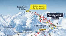 Sport Gastein Ski Trail Map