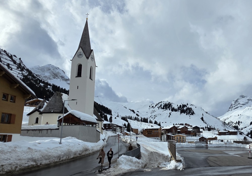 Warth village is remote in winter but has all one needs for a lengthy stay