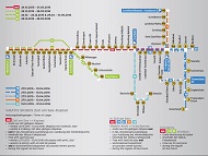 Zell am See ski bus route map.