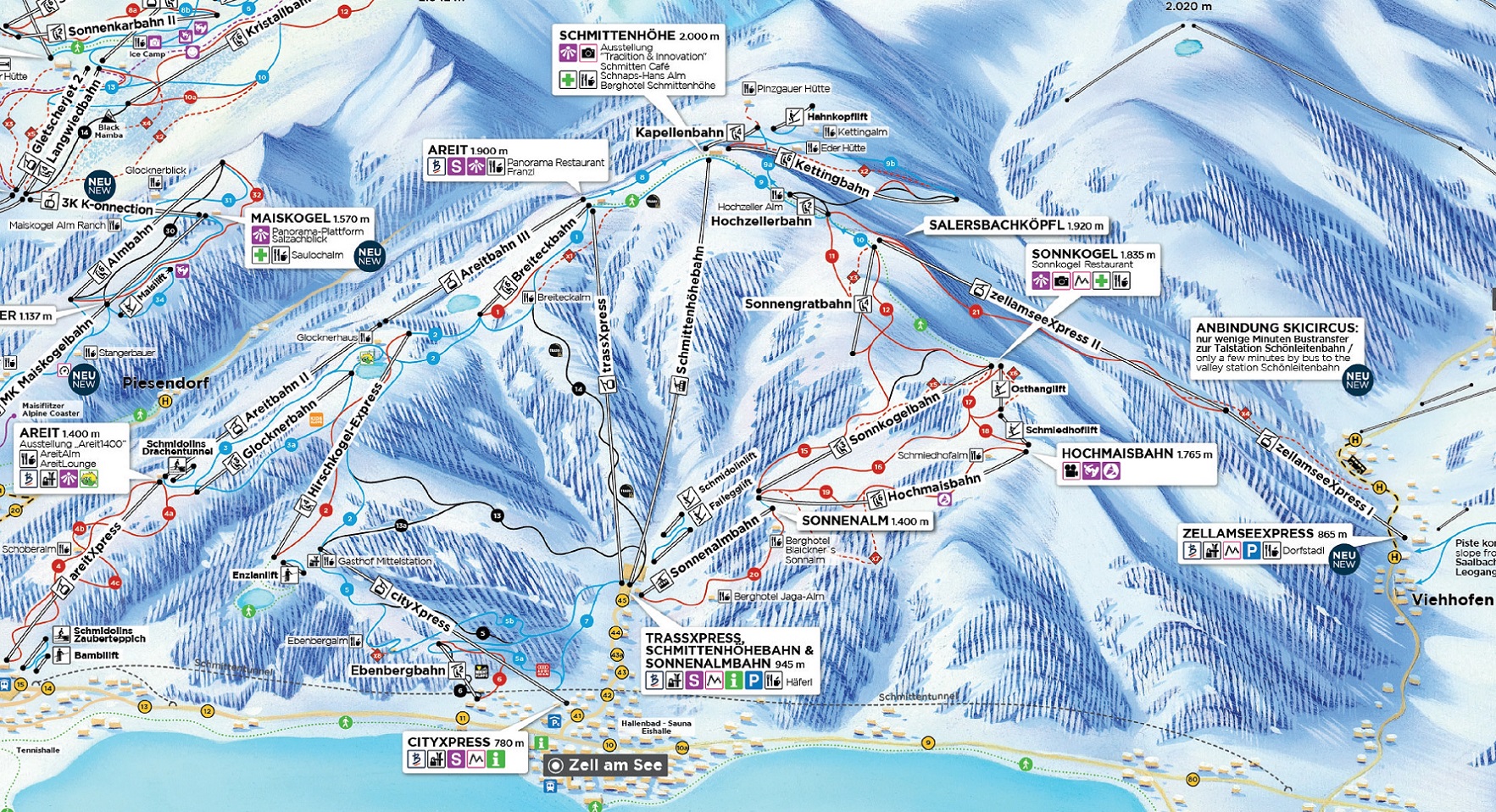zell am see piste map Zell Am See Ski Resort Info Zell Am See Schmitten Austria Review zell am see piste map