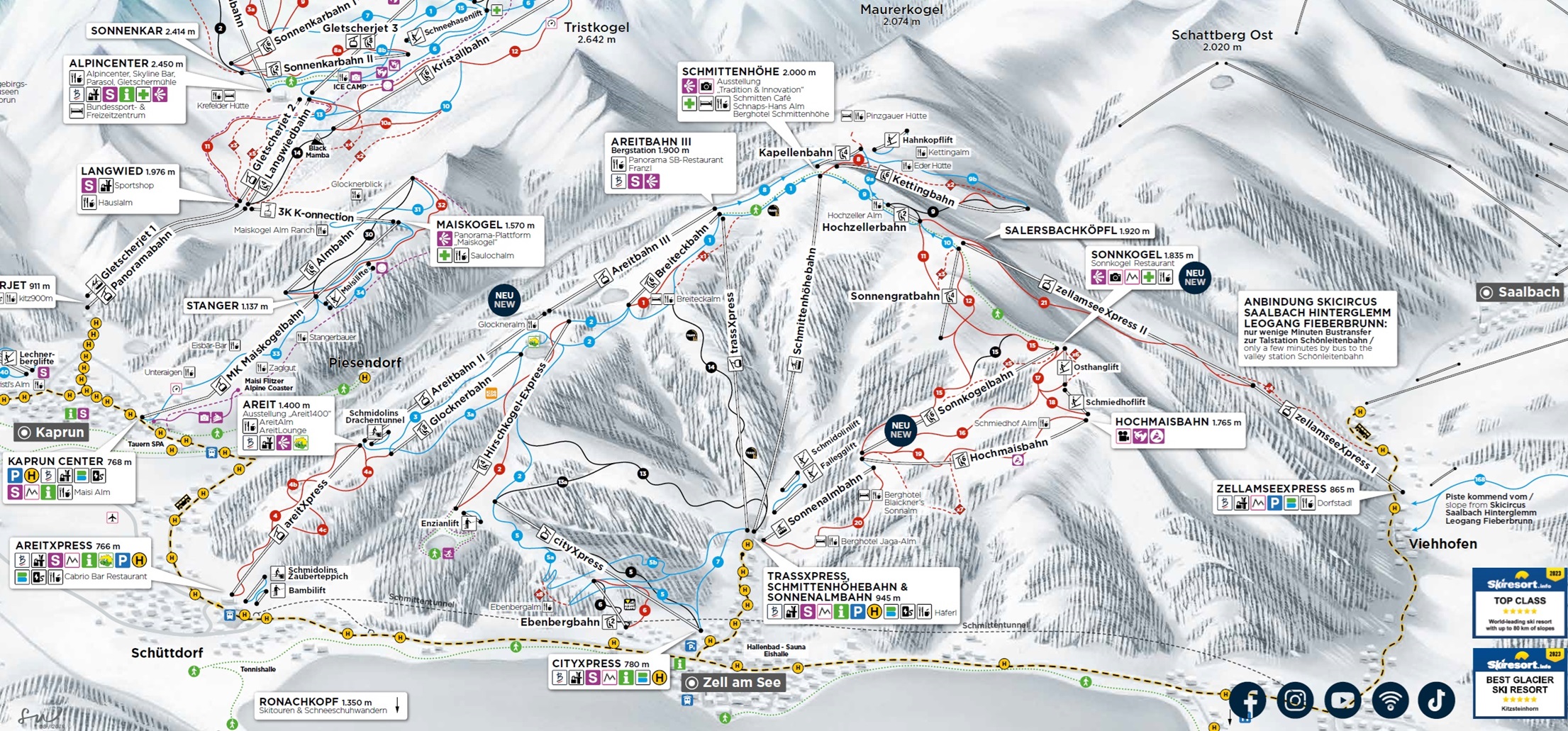 zell am see piste map Zell Am See Ski Resort Info Zell Am See Schmitten Austria Review zell am see piste map